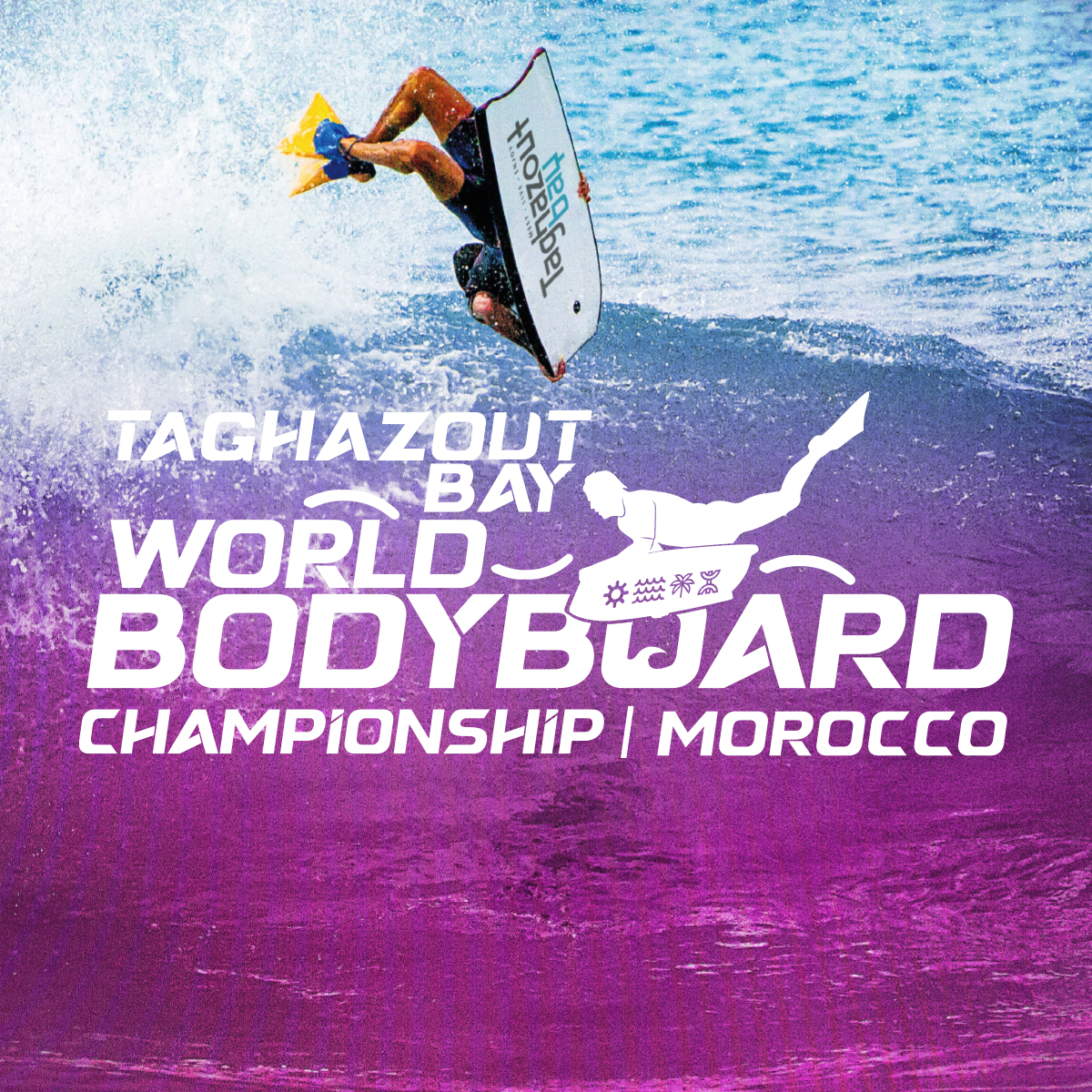 Taghazout accueille taghazout bay world bodyboard championship 2024 maroc pro.